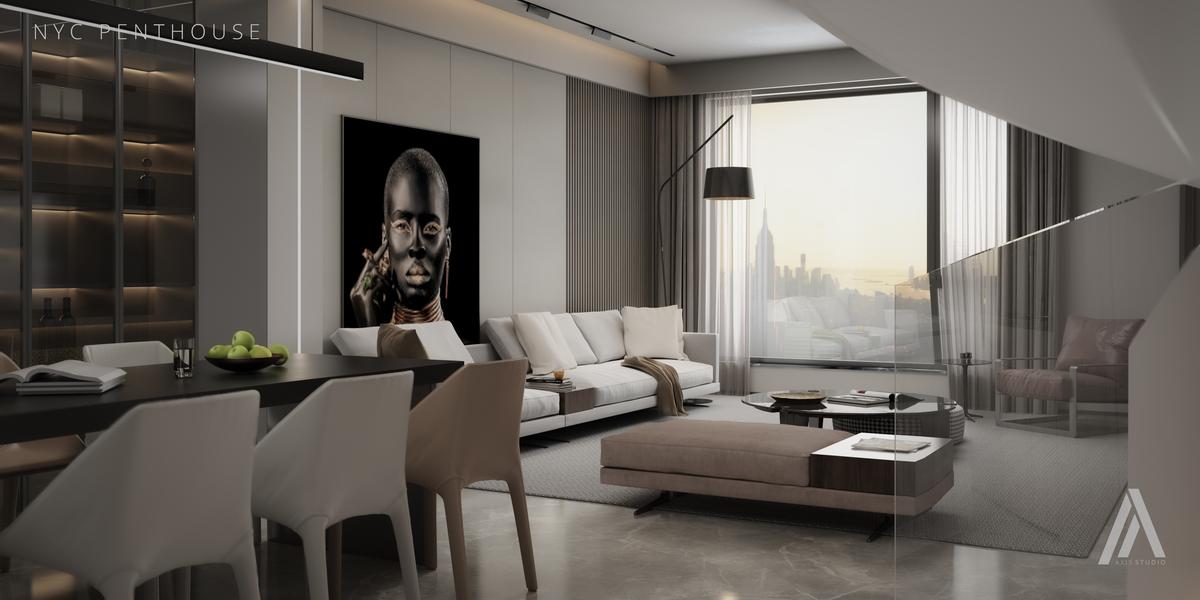 Living — Vistas de Manhattan